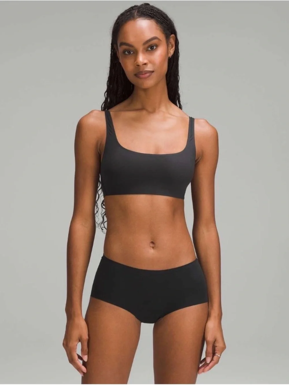 Lululemon Wundermost Ultra-Soft Nulu Scoop-Neck Bralette *A-D Cups Black 10